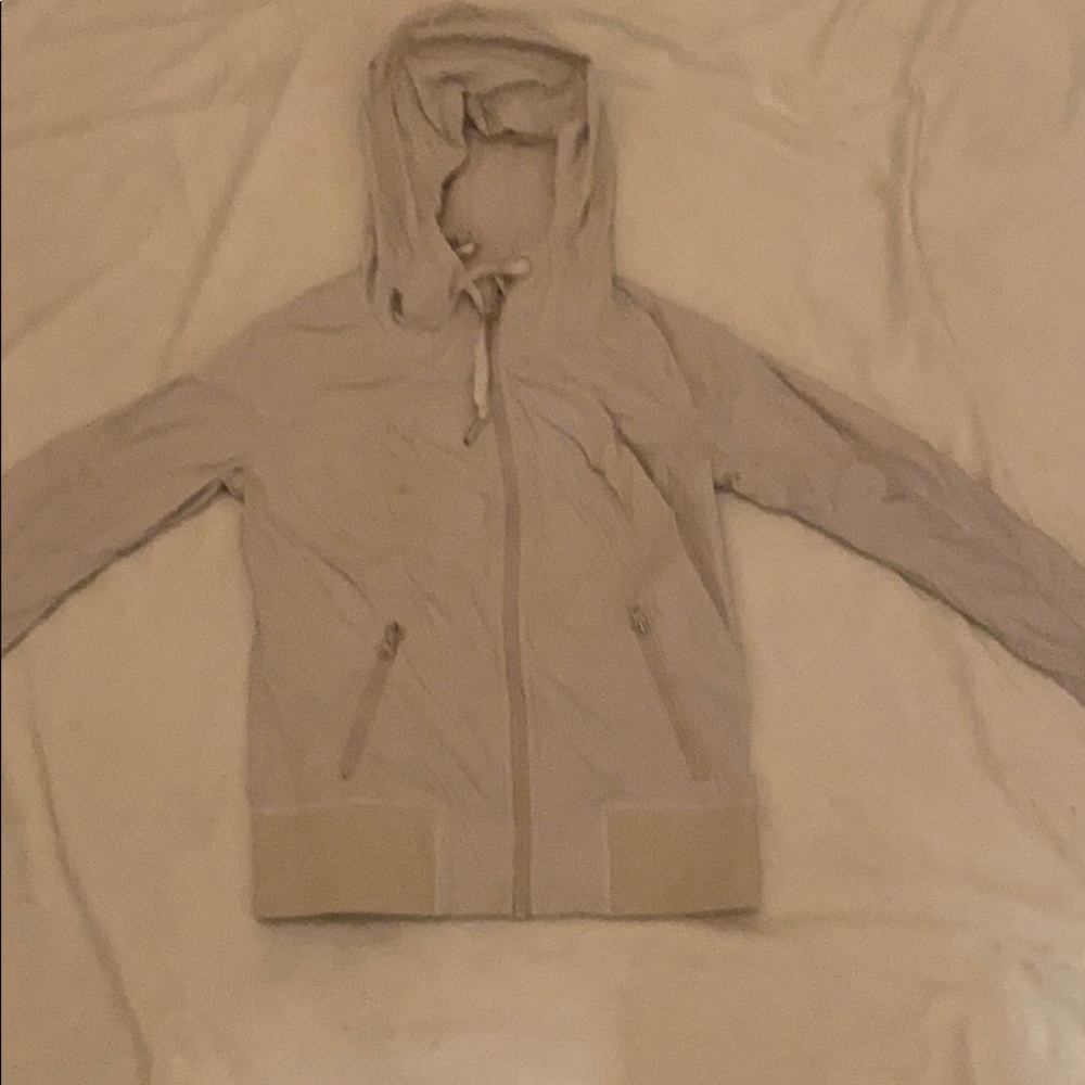 White and creamy soft Lululemon jacket!!!